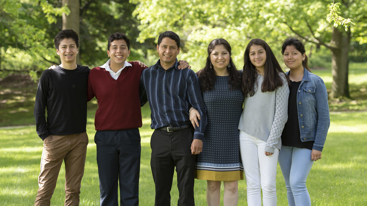 A Sacred Heart Family who are members of Regnum Christi