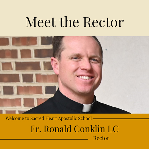 Meet Father Ronald, Rector of Sacred Heart Apostolic School